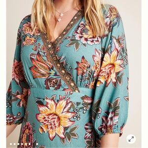 New FARM RIO Viera Dress Anthropologie 3x